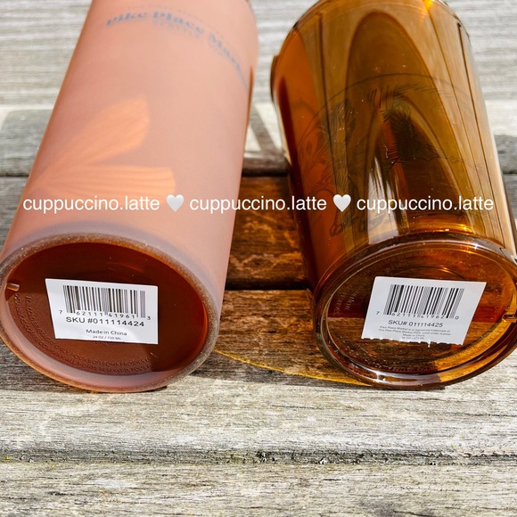 🤎NEW SET🤎2 Starbucks Pike Place Amber First Store Tumblers - Picture 5 of 5